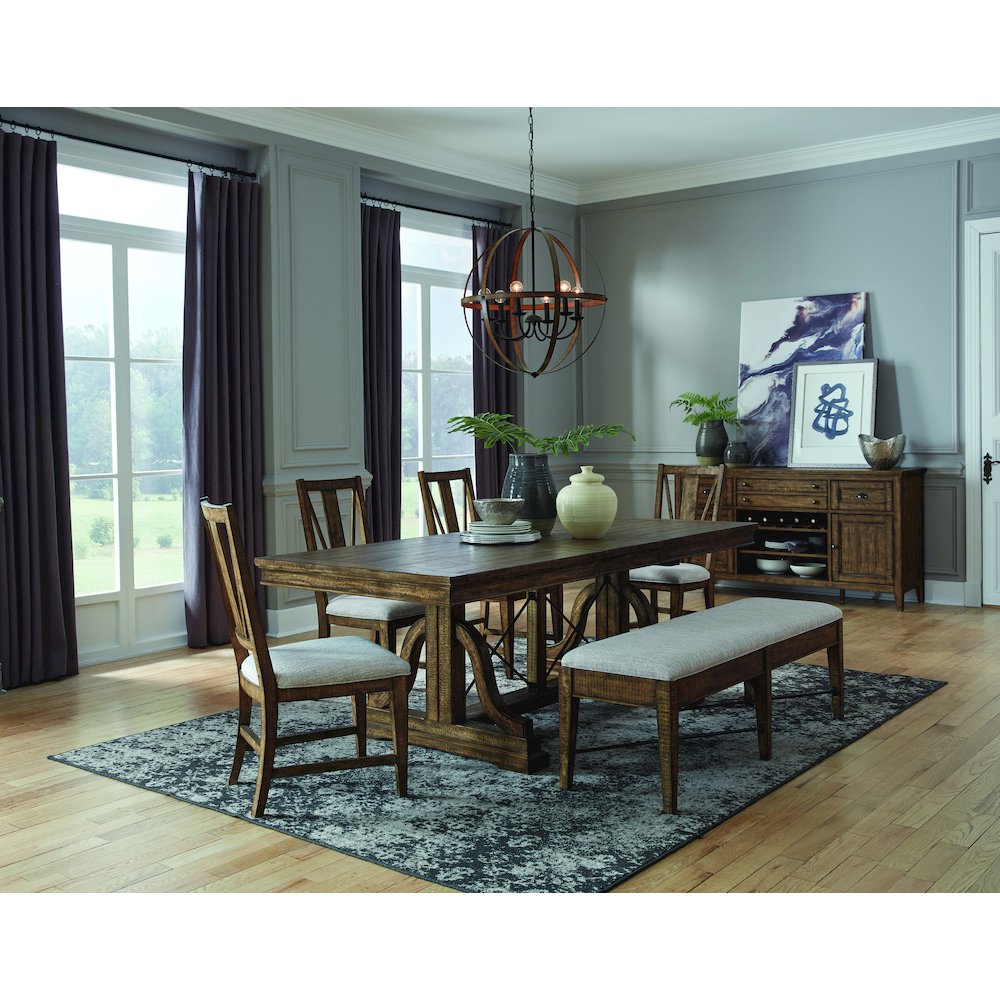 Bay Creek Toasted Nutmeg Upholstered Bench