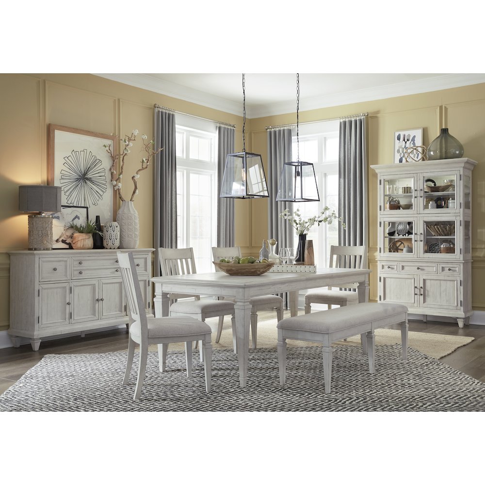 Newport Alabaster Upholstered Side Chair Two Pack