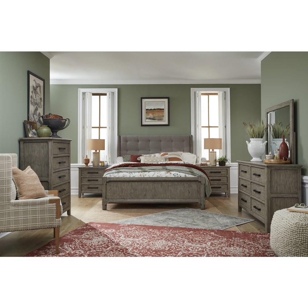 Claremont Smokey Taupe Landscape Mirror