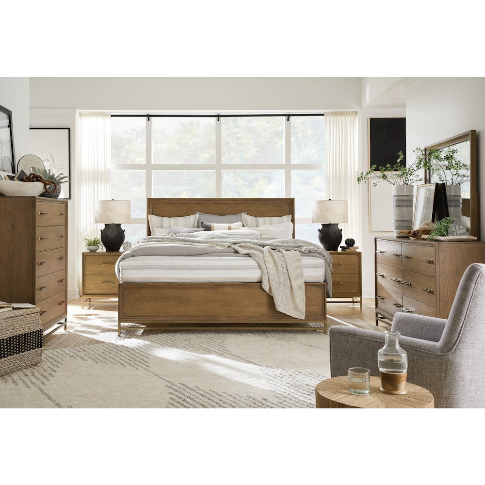 Lindon Belgian Wheat And Coffee Bean Landscape Mirror