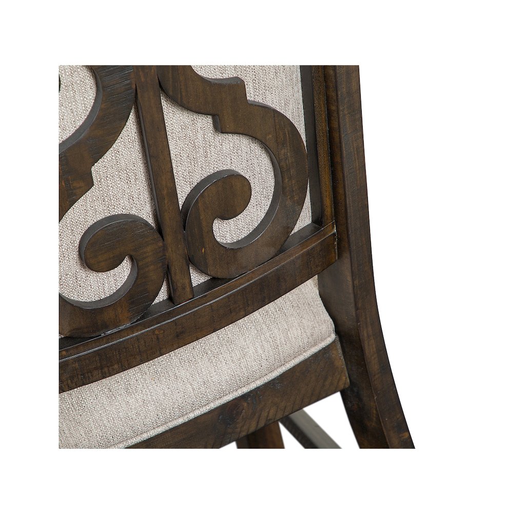 Bellamy Peppercorn Upholstered Side Chair Two Pack