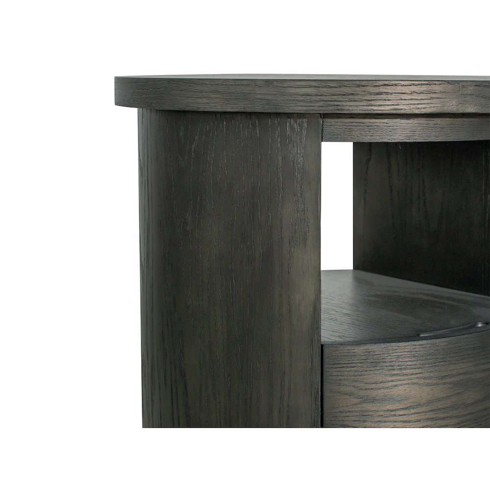 Bosley Coffee Bean Round End Table
