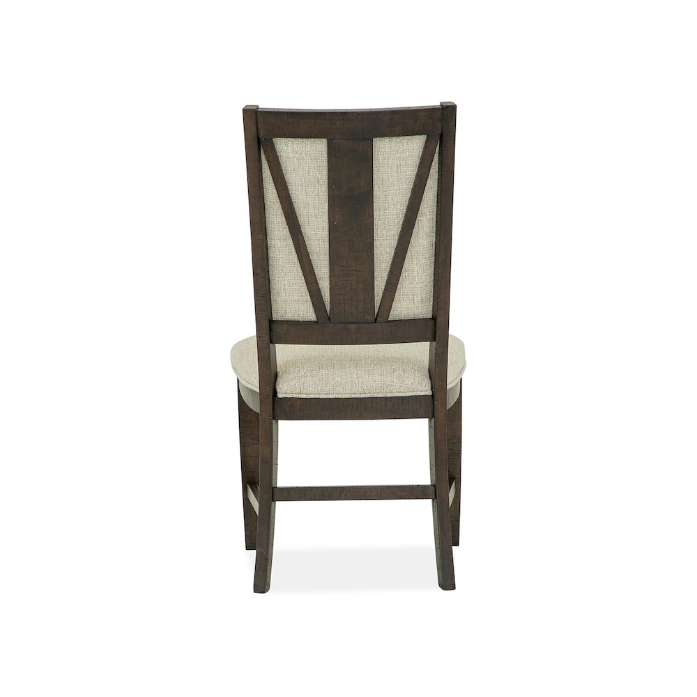 Westley Falls Graphite Step Upholstered Side Chair Two Pack