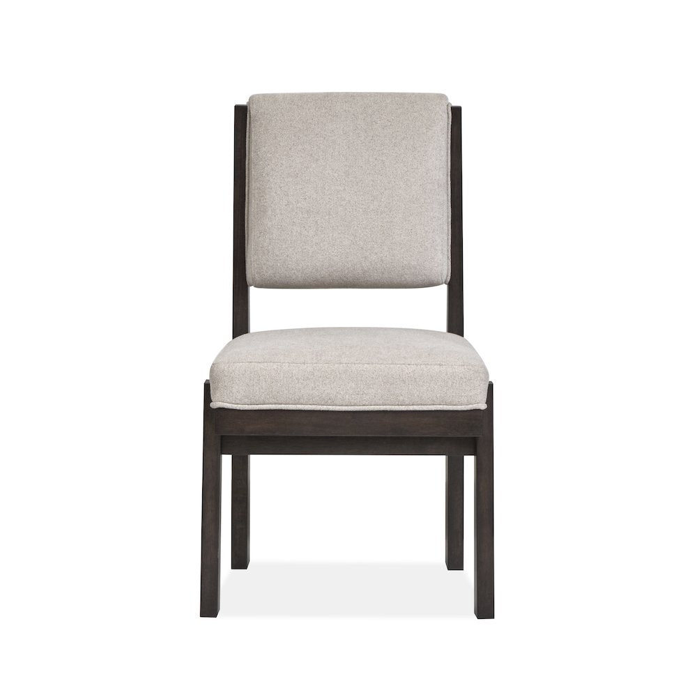 Tauren Coffee Bean Upholstered Side Chair Two Pack