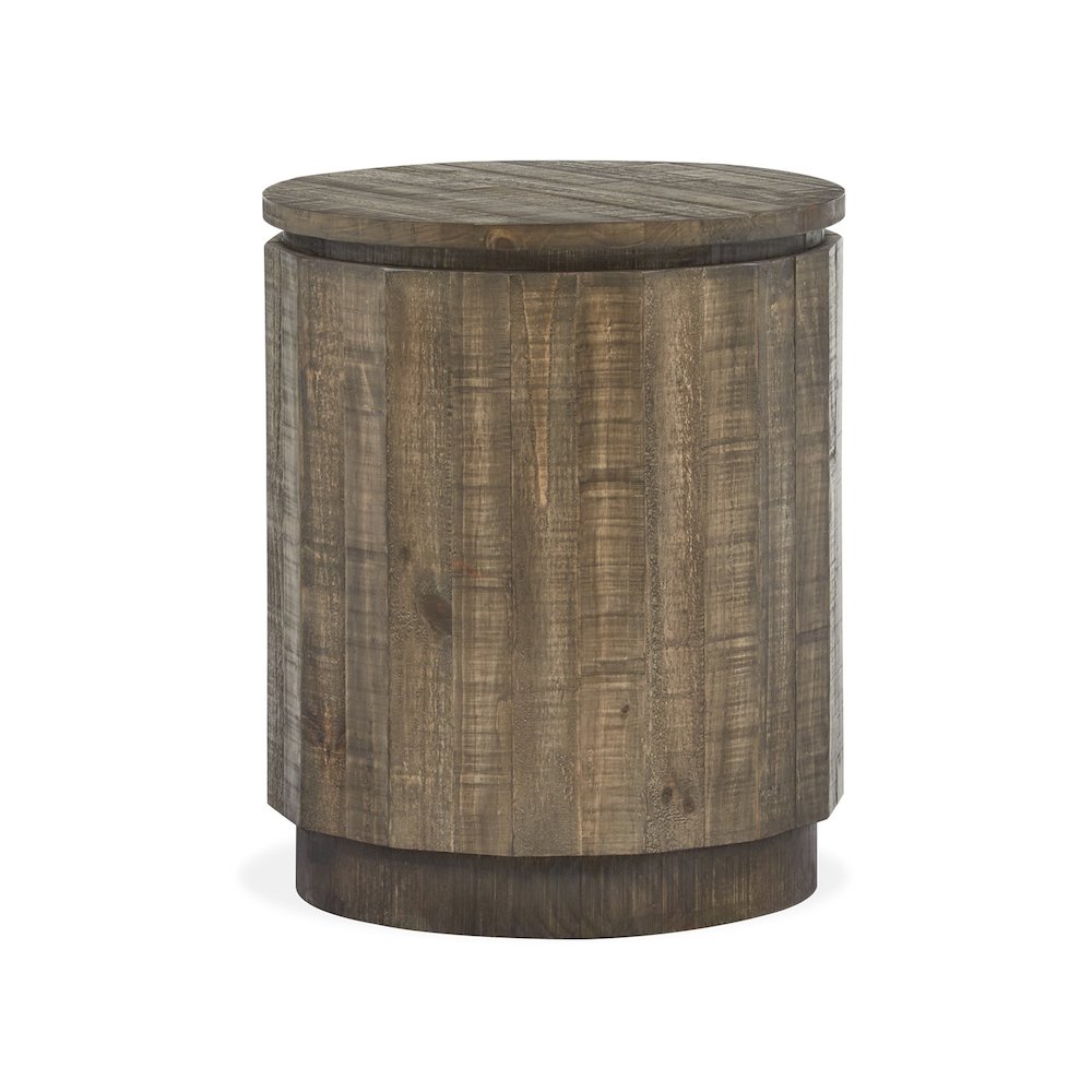 Baisden Tobacco Round Accent End Table