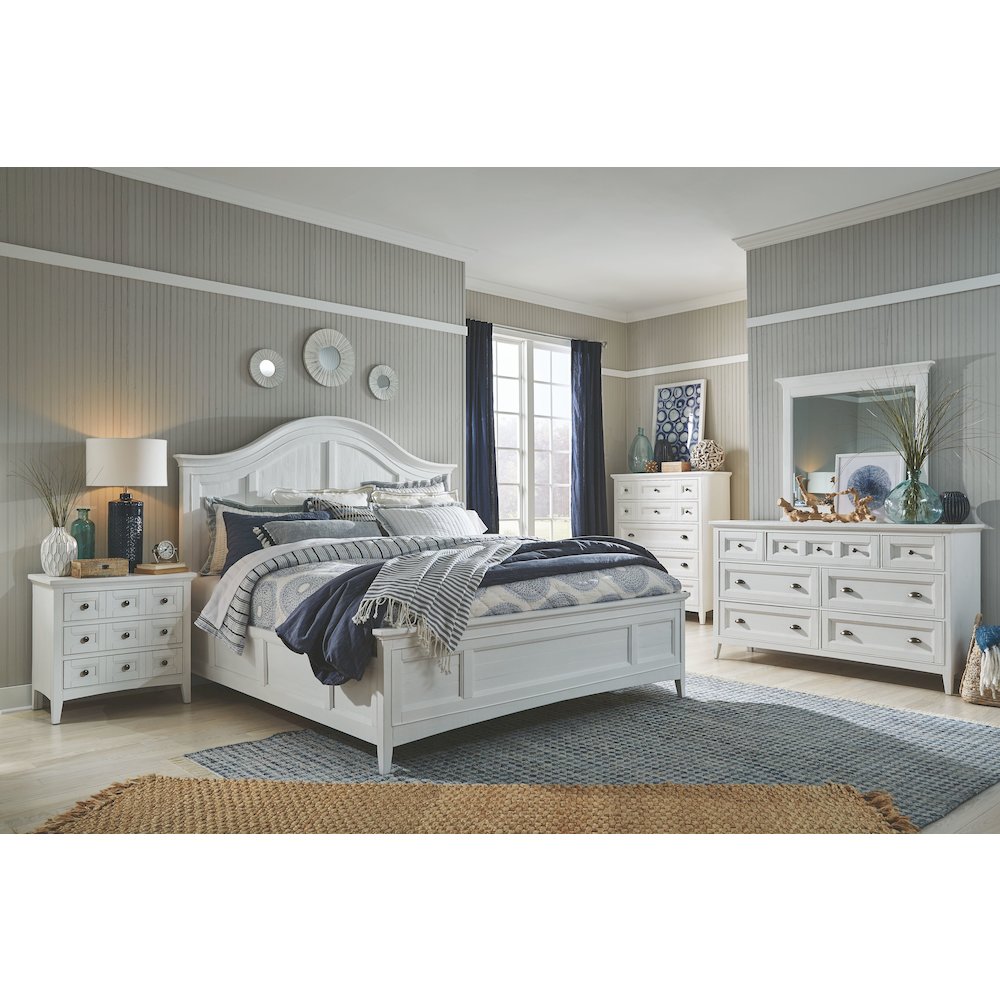 Heron Cove Chalk White And Dovetail Grey Drawer Chest