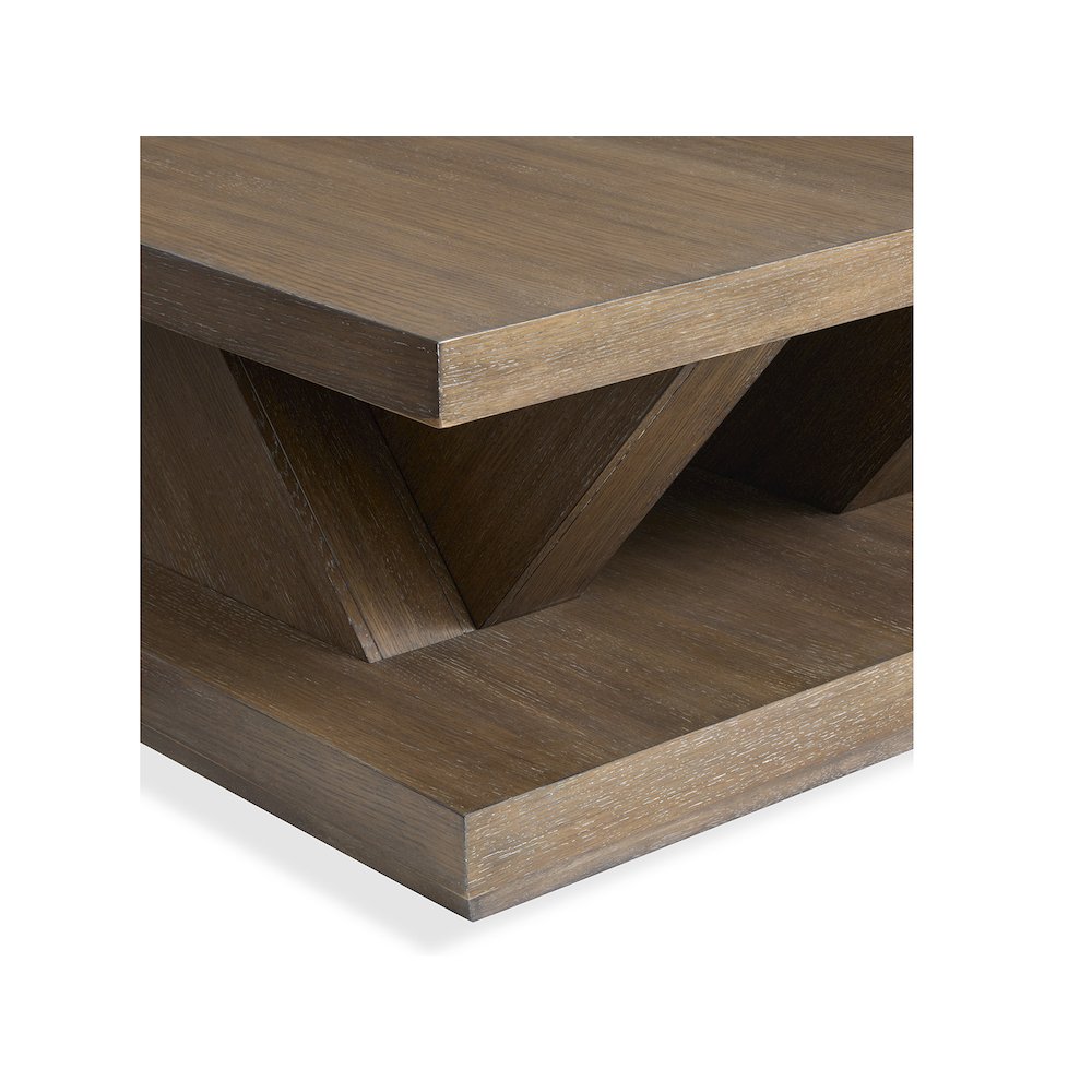 Lansbury Antique Wheat Square Cocktail Table With Casters