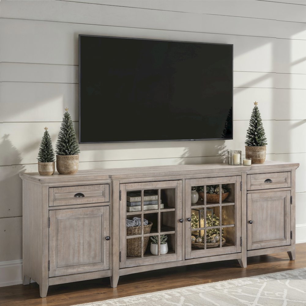 Paxton Place Dovetail Grey 90" Console