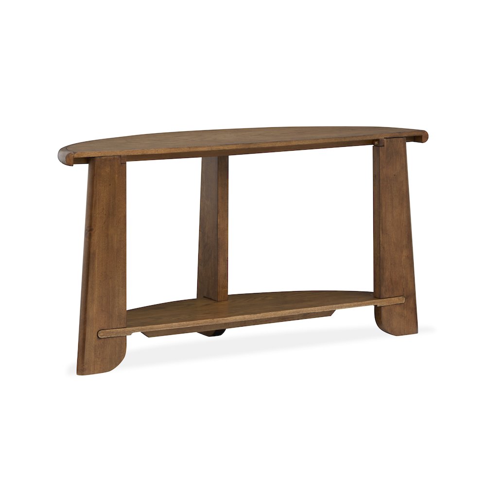 Tanner Tawny Brown Demilune Sofa Table