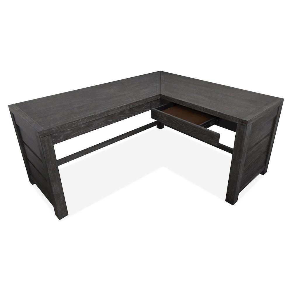 Plum Creek Ravenwood Black L-Desk