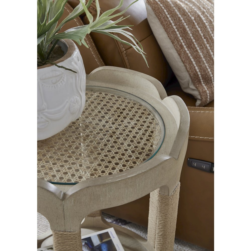 Sunset Cove Sanibel Brown Drum Table