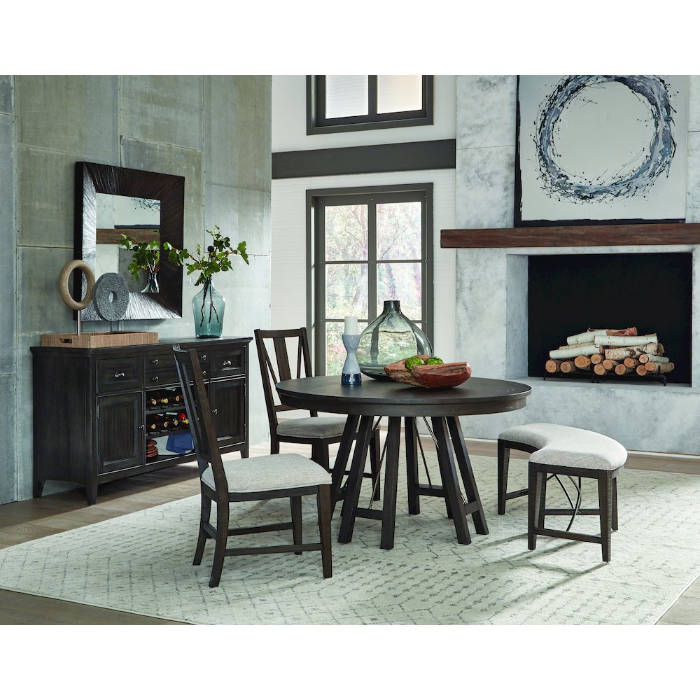 Westley Falls Graphite 52" Round Dining Table