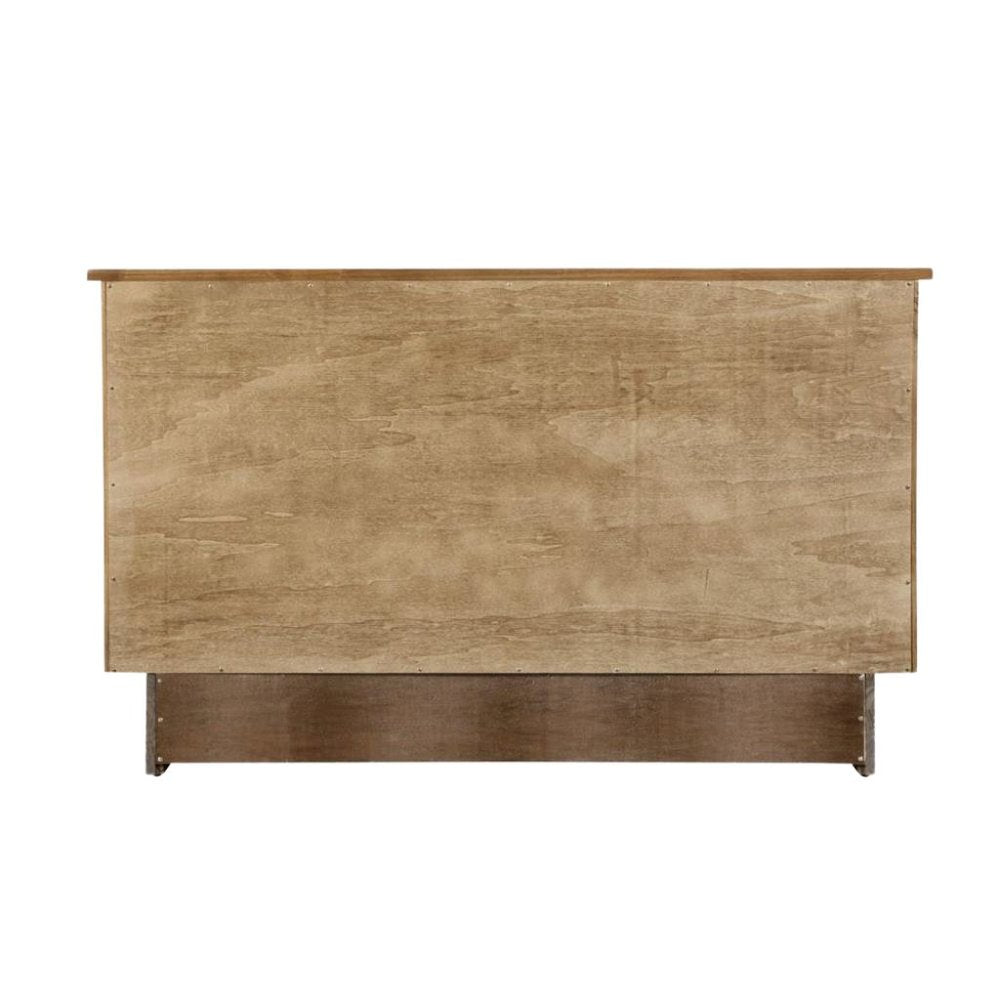 Queen Size Wood Murphy Cabinet Bed Light Brown with Compact Free Standing Design