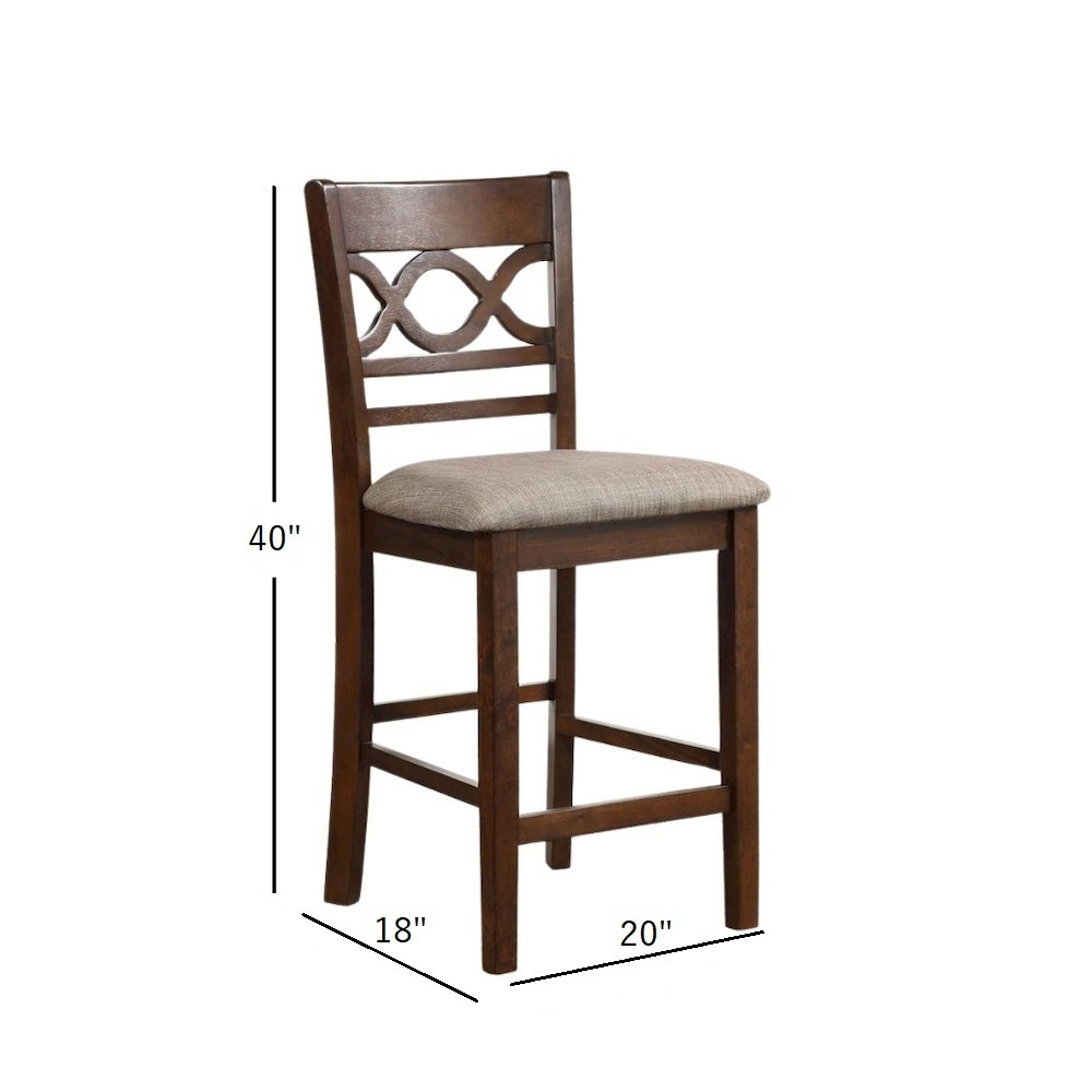 Brown Solid Wood Dining Table Set for 4 – Round Kitchen Table Design