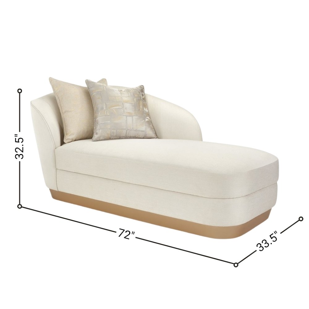Elegant Chaise Indoor – Beige Fainting Couch and Corner Chaise Lounge Chair