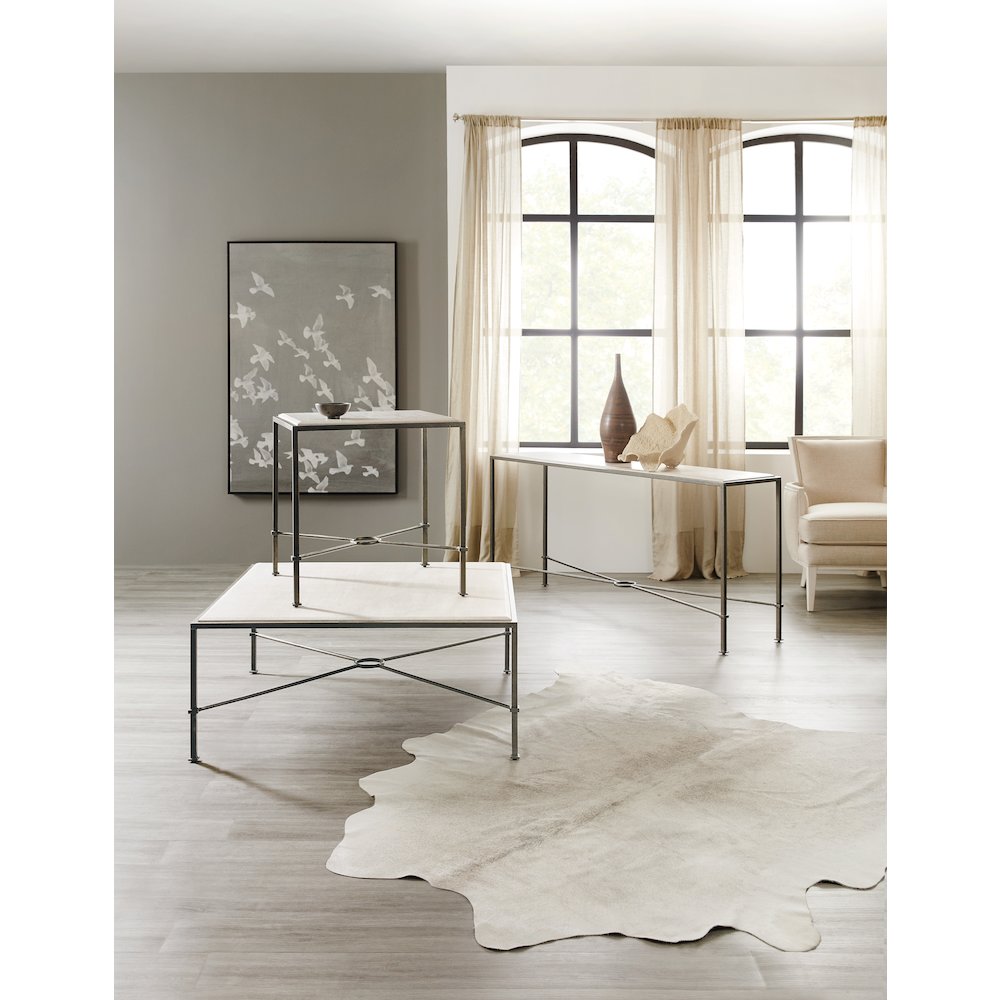 Metal Console Table in Gray by Hooker Furniture
