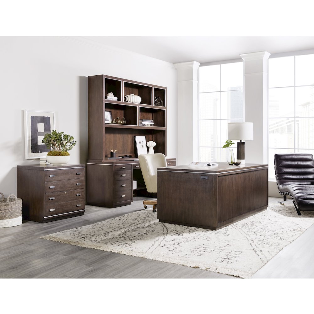 House Blend Executive Desk in Brown Wood by Hooker Furniture