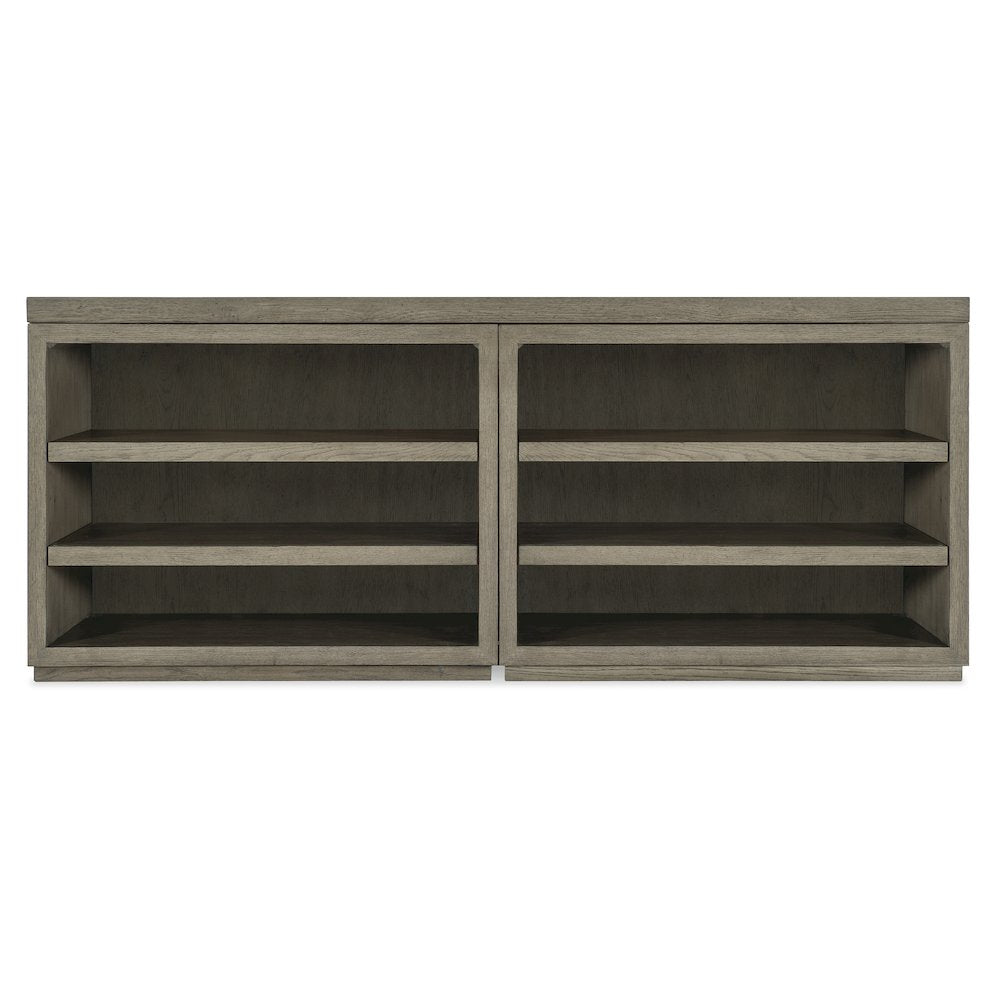 Linville Falls 72" Credenza with Two Open Desk Cabinets