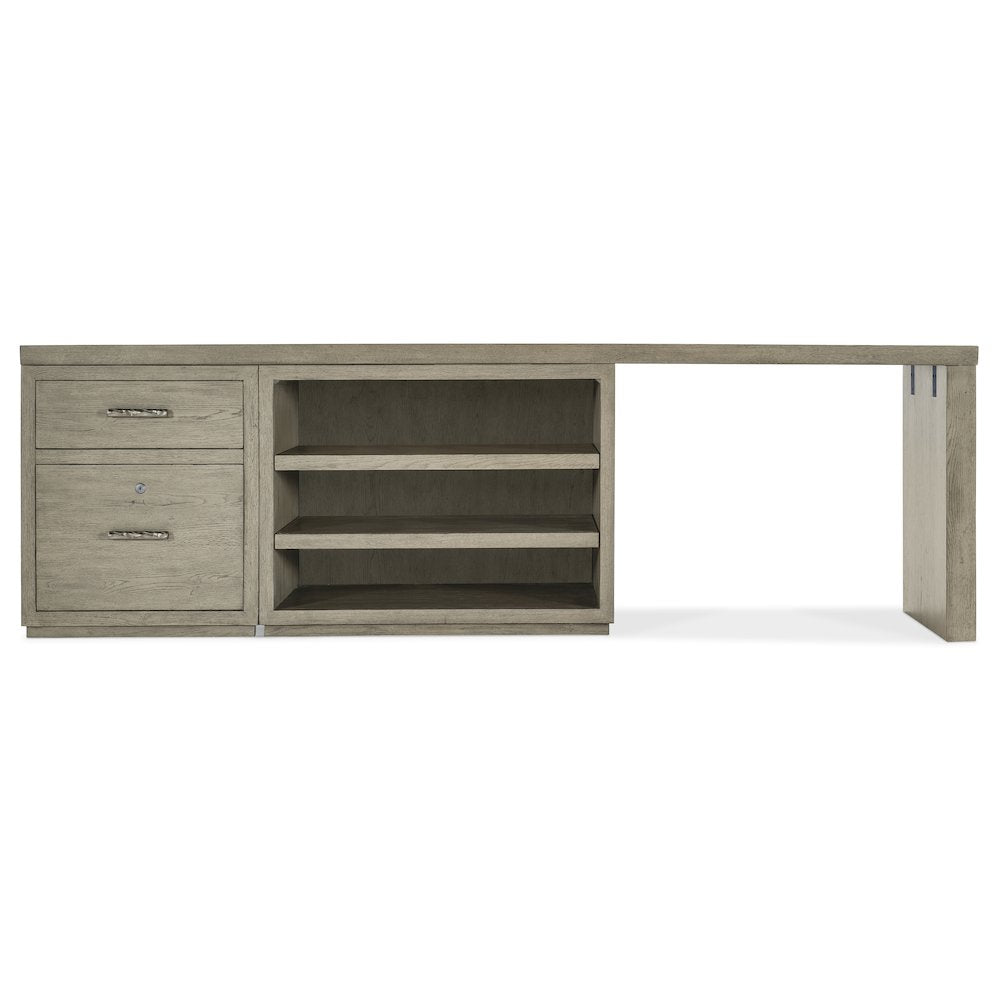 Linville Falls 96" Desk with File and Open Desk Cabinet