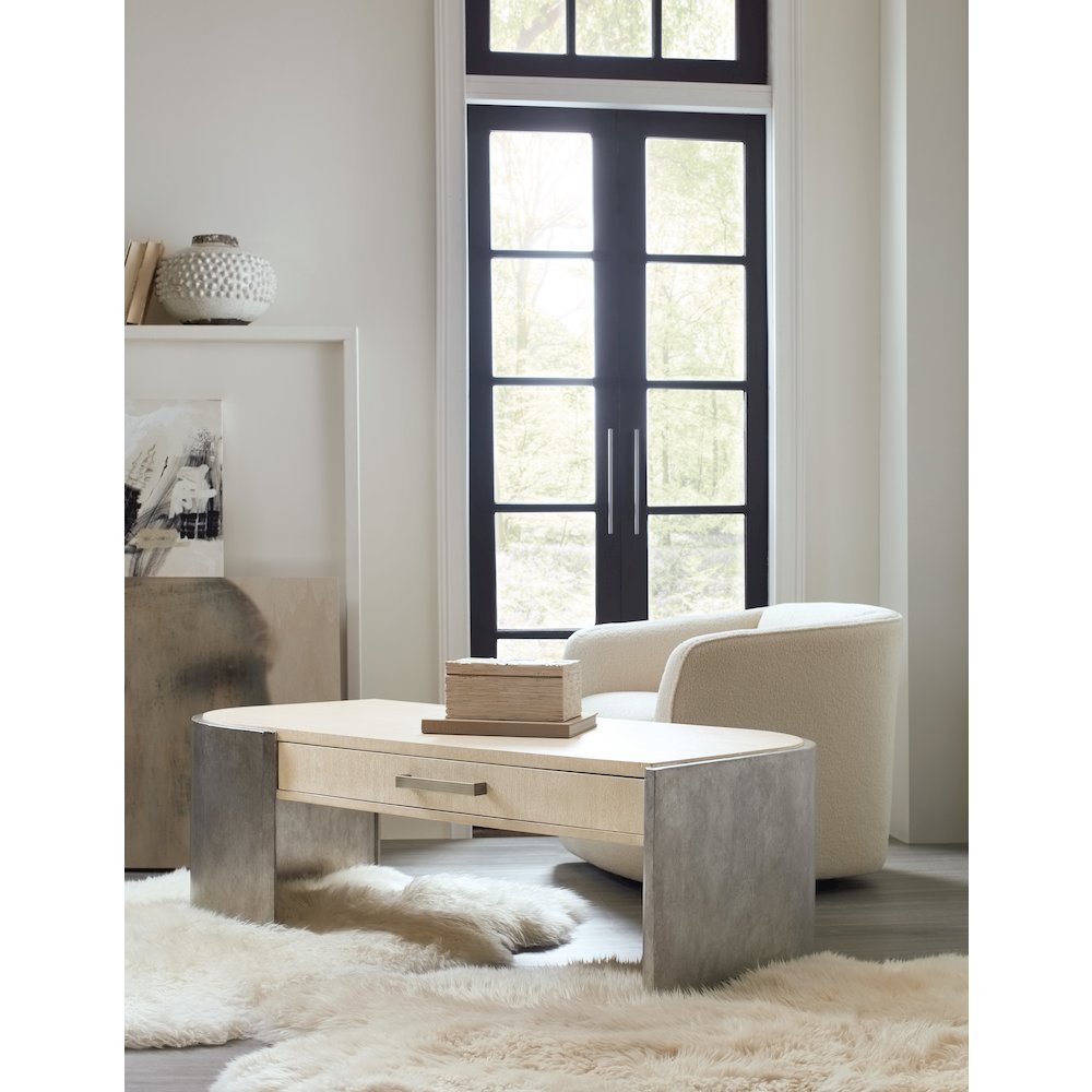 Melange Silverfrost Cocktail Table