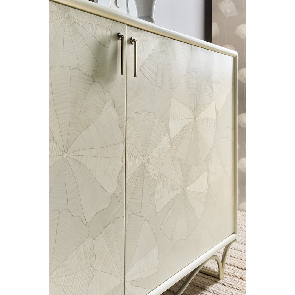 Melange White Lotus Hall Chest