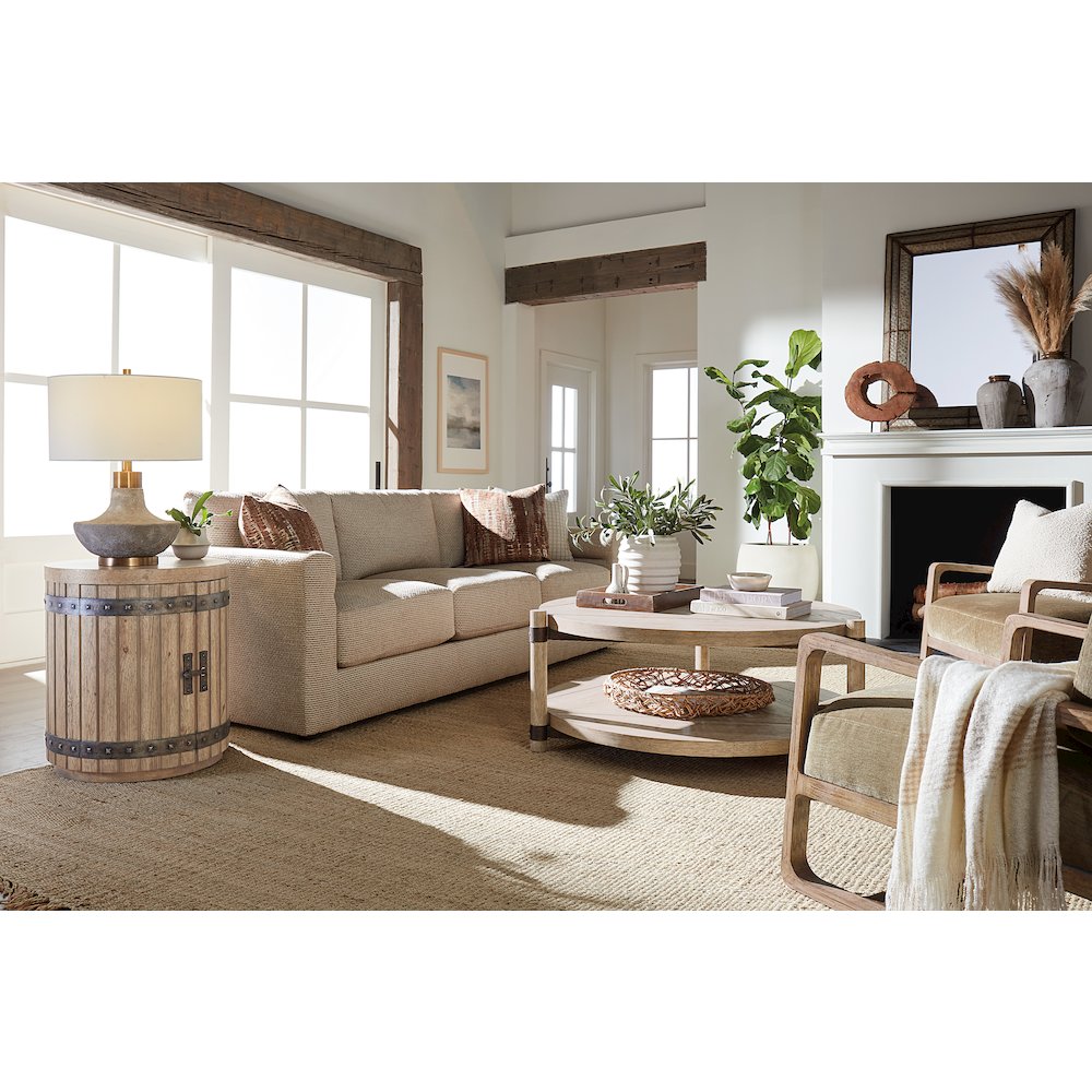 Vineyard Row Wine Barrel End Table