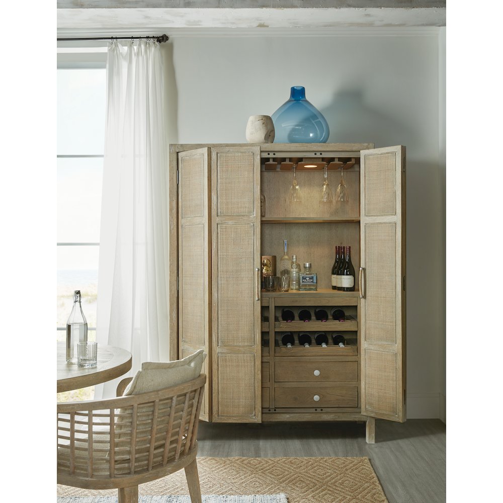 Hooker Furniture Bar and Game Room Surfrider Bar Cabinet