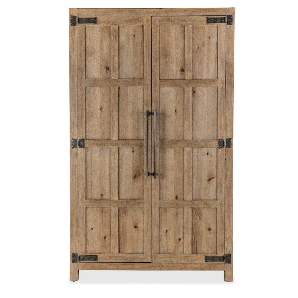 Vineyard Row Wardrobe in Light Natural Wood by Hooker Furnishings