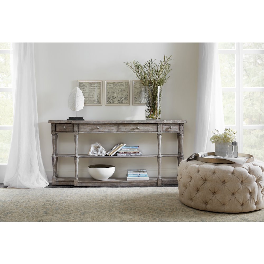 Hooker Furniture Living Room Sanctuary Four-Drawer Console