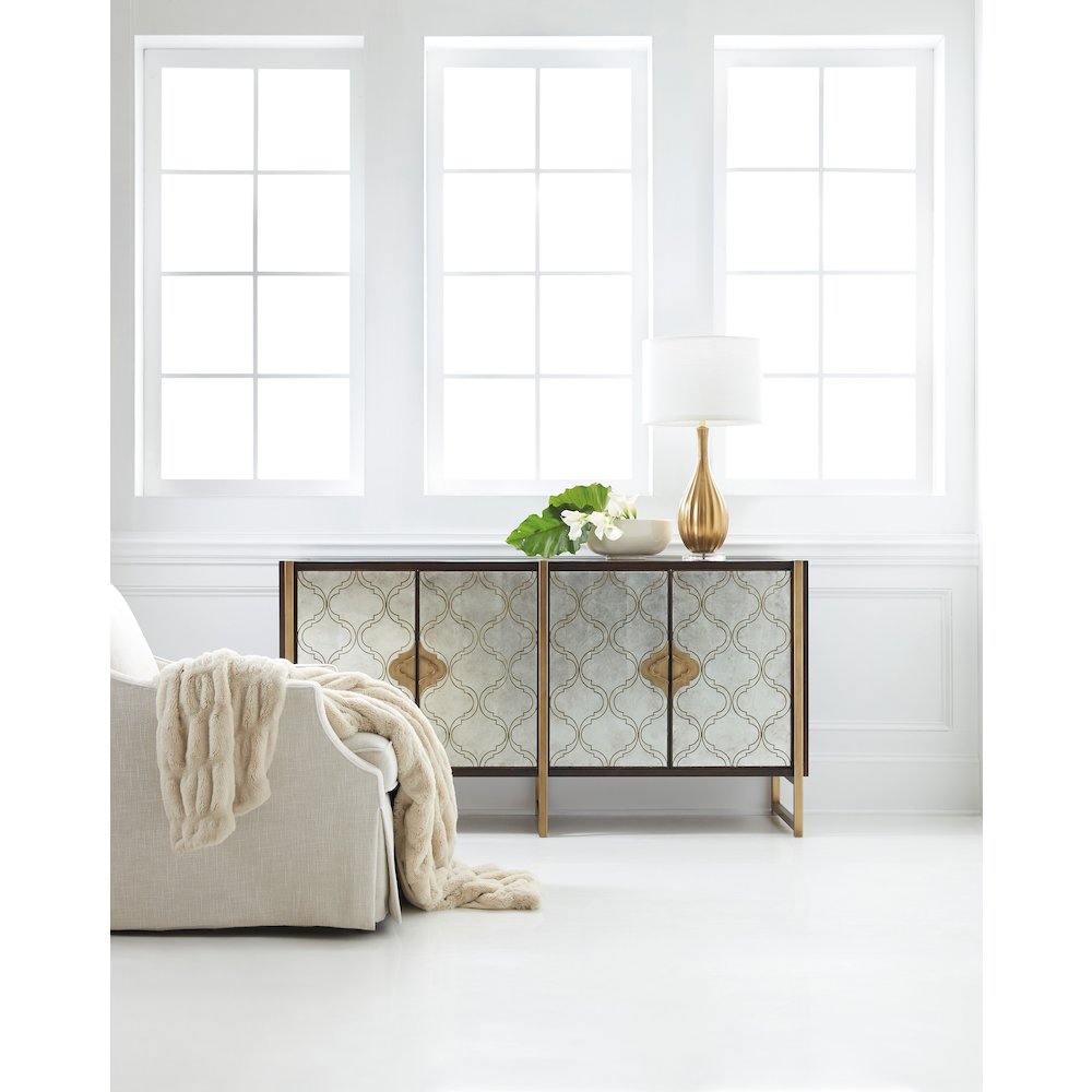 Hooker Furniture Melange Classic Media Credenza in Dark Wood