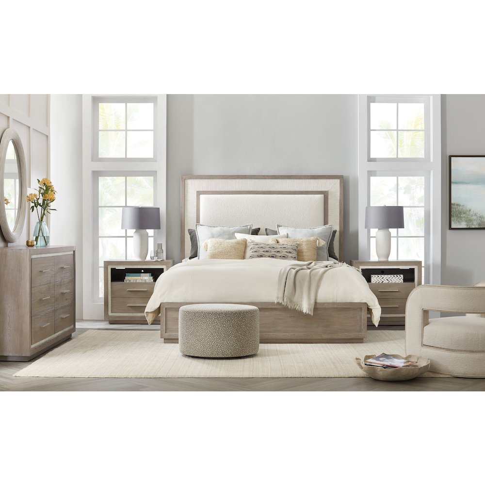 Serenity Balboa Two Drawer Nightstand in Gray Wood by Hooker Furniture