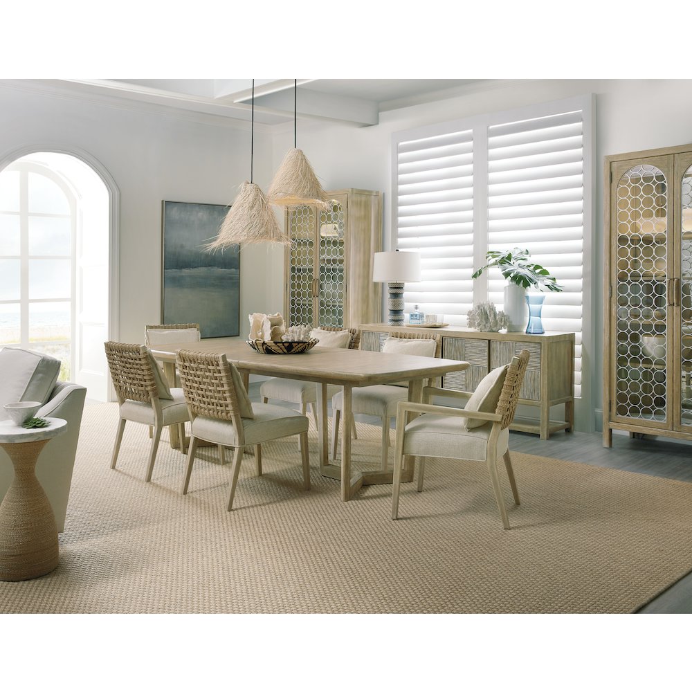 Hooker Furniture Dining Room Surfrider Woven Back Side Chair