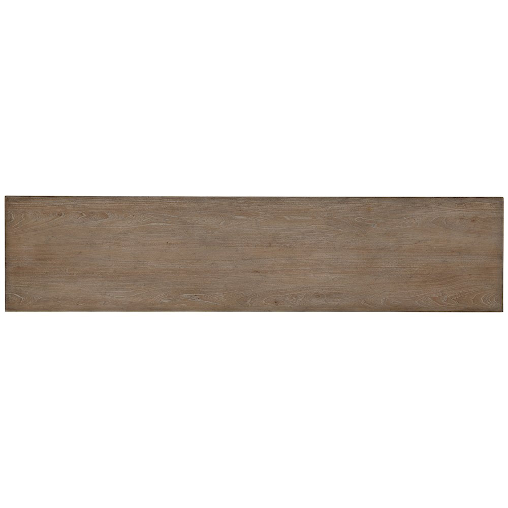 Hooker Furniture Melange Zola 4 Door Console Table in Gray