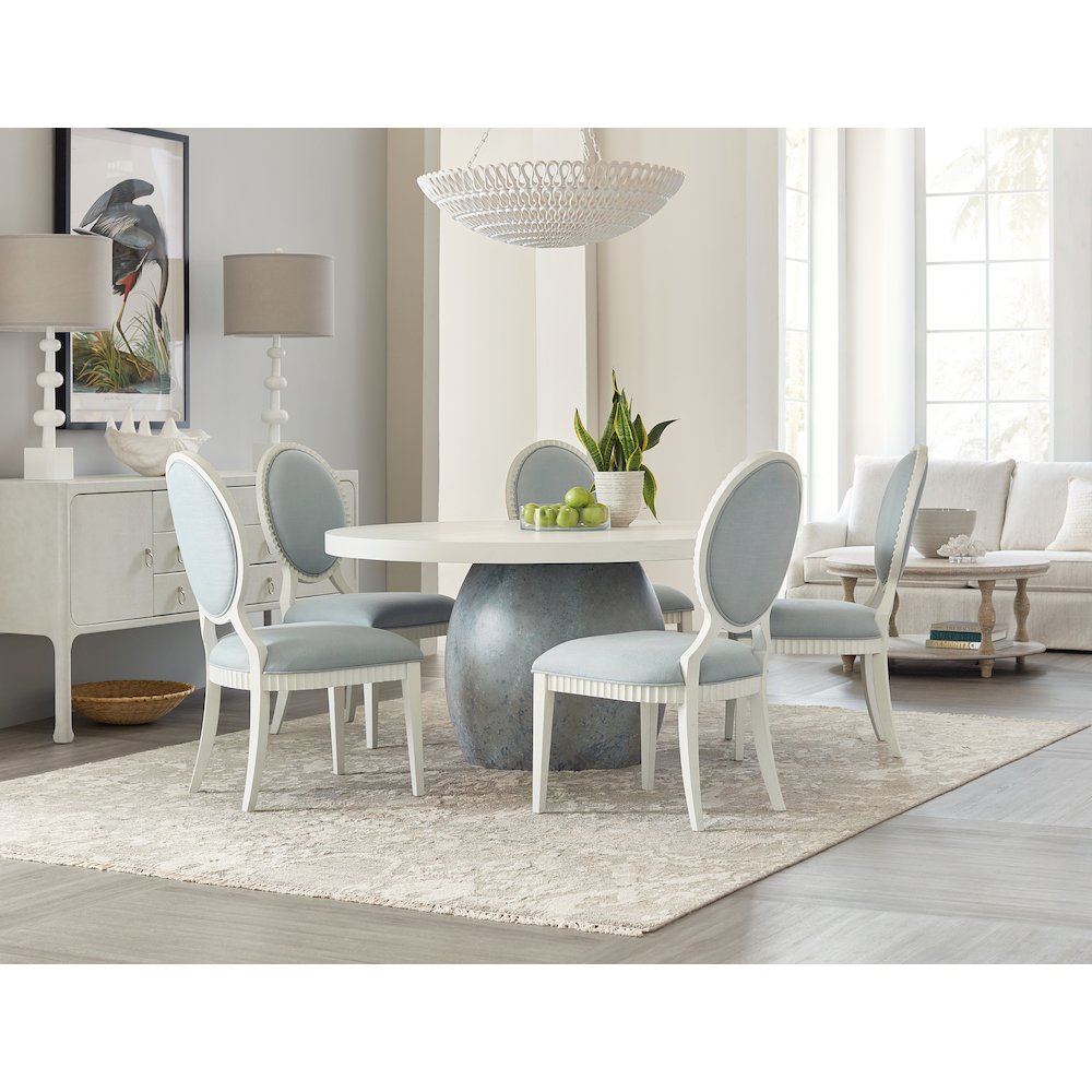 Serenity Martinique Side Chair- in White Wood by Hooker Furniture