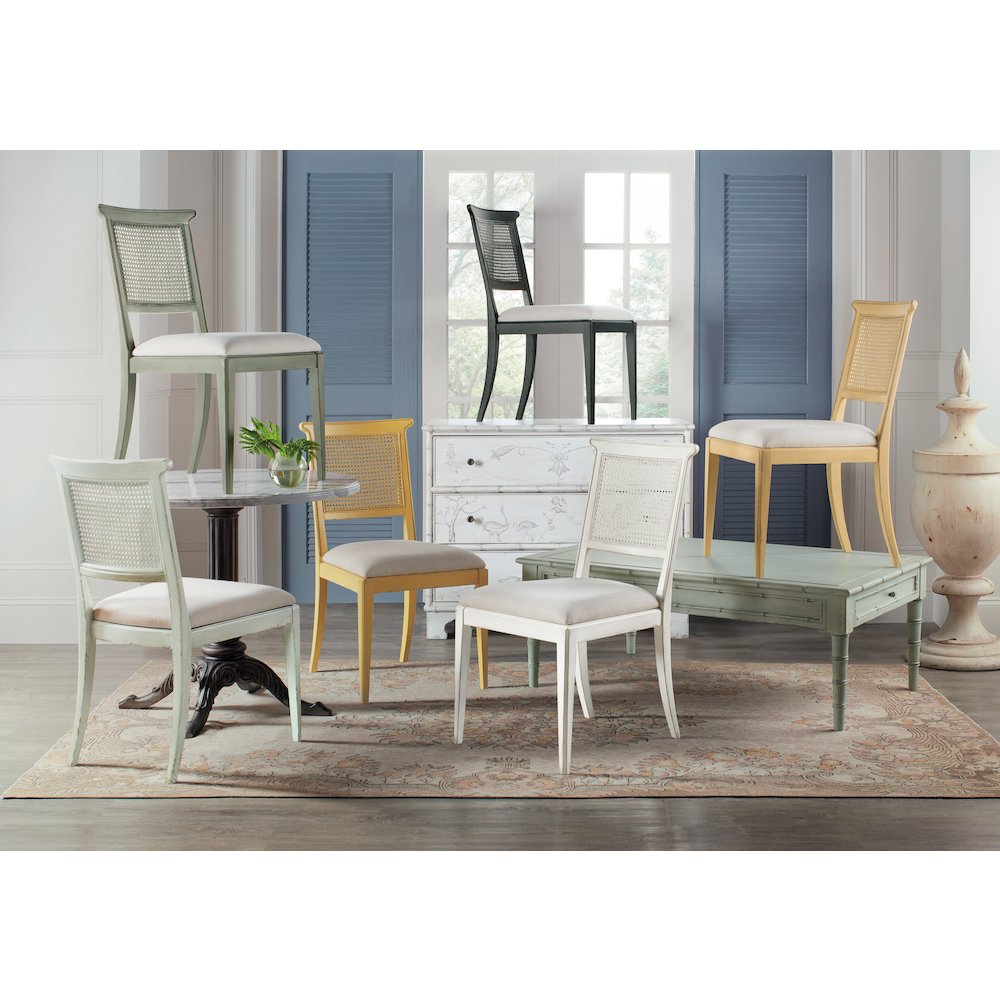 Hooker Furniture Charleston Fabric Upholstered Side Chair in Magnolia White