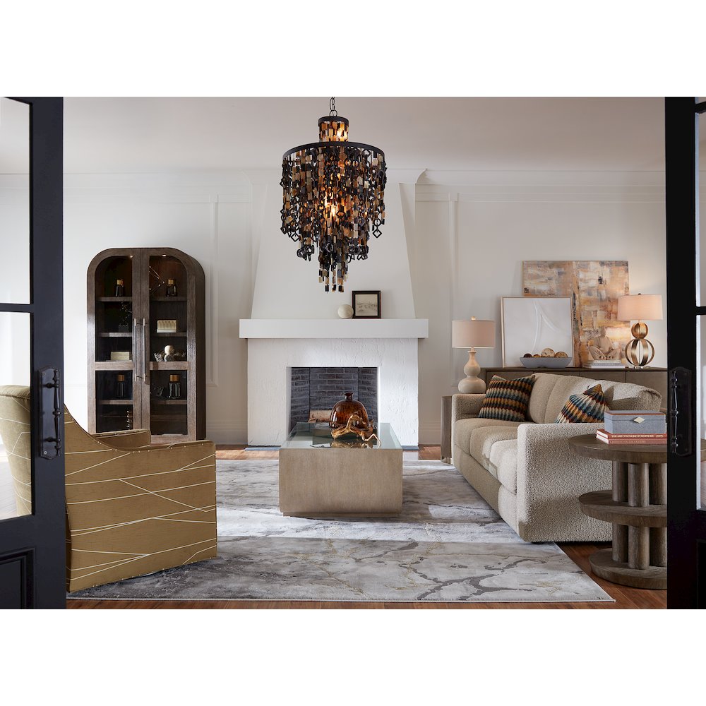 Modern Mood Wood-Framed Display Cabinet in Brown by Hooker Furniture