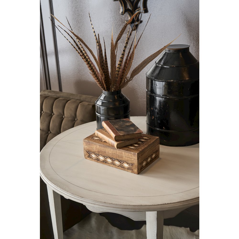 Charleston Wood Breakfast Table in Magnolia White by Hooker Furnishings