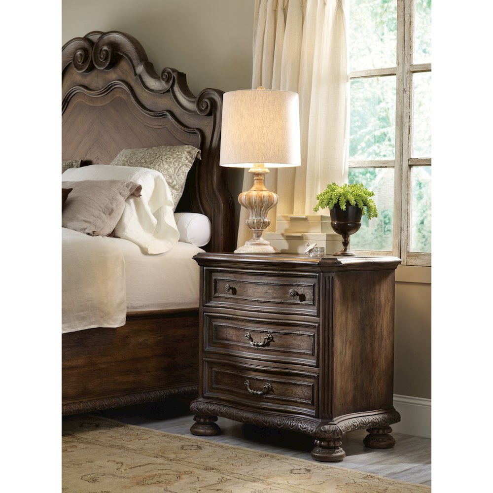 Rhapsody Three Drawer Nightstand