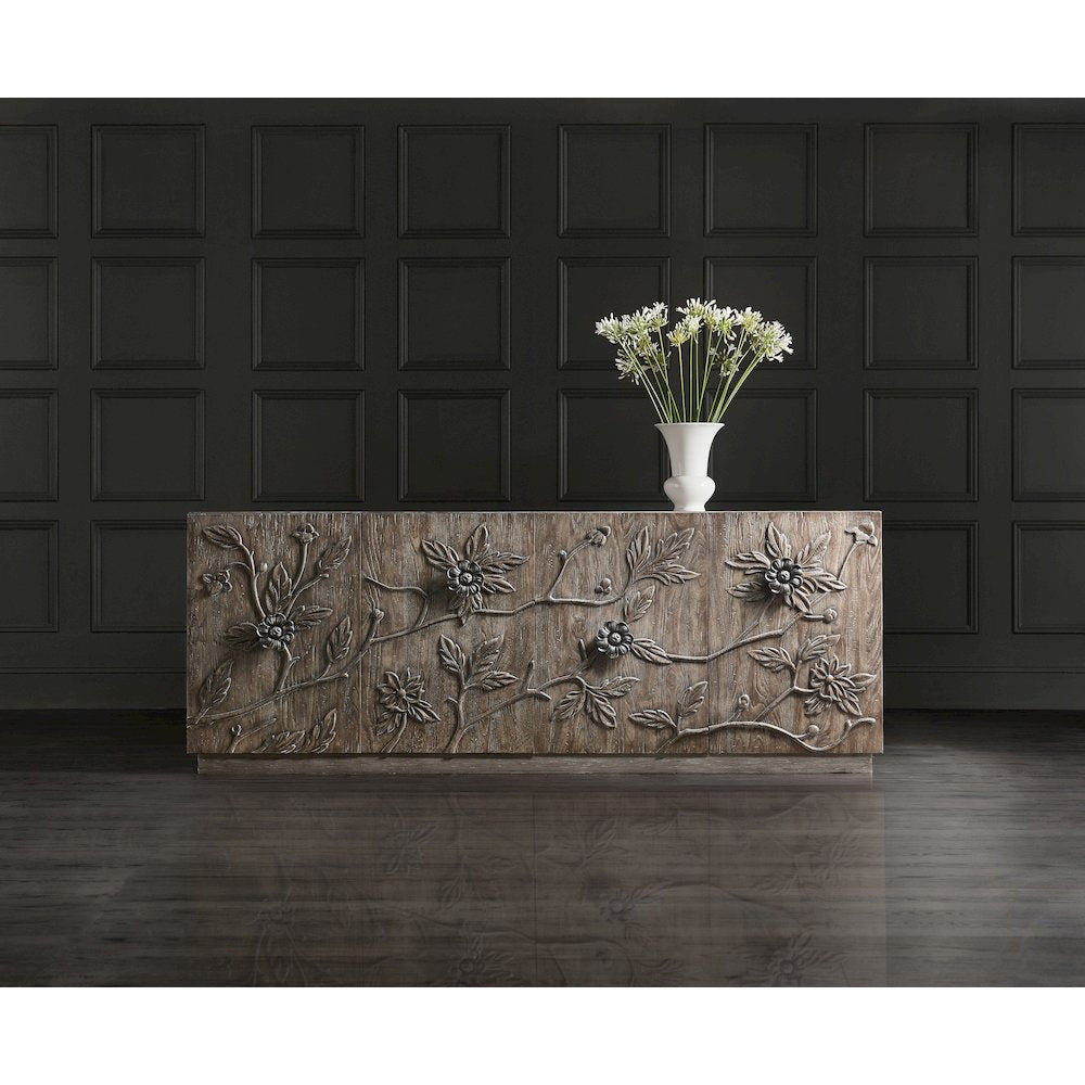 Hooker Furniture Living Room Melange Florence Four Door Credenza