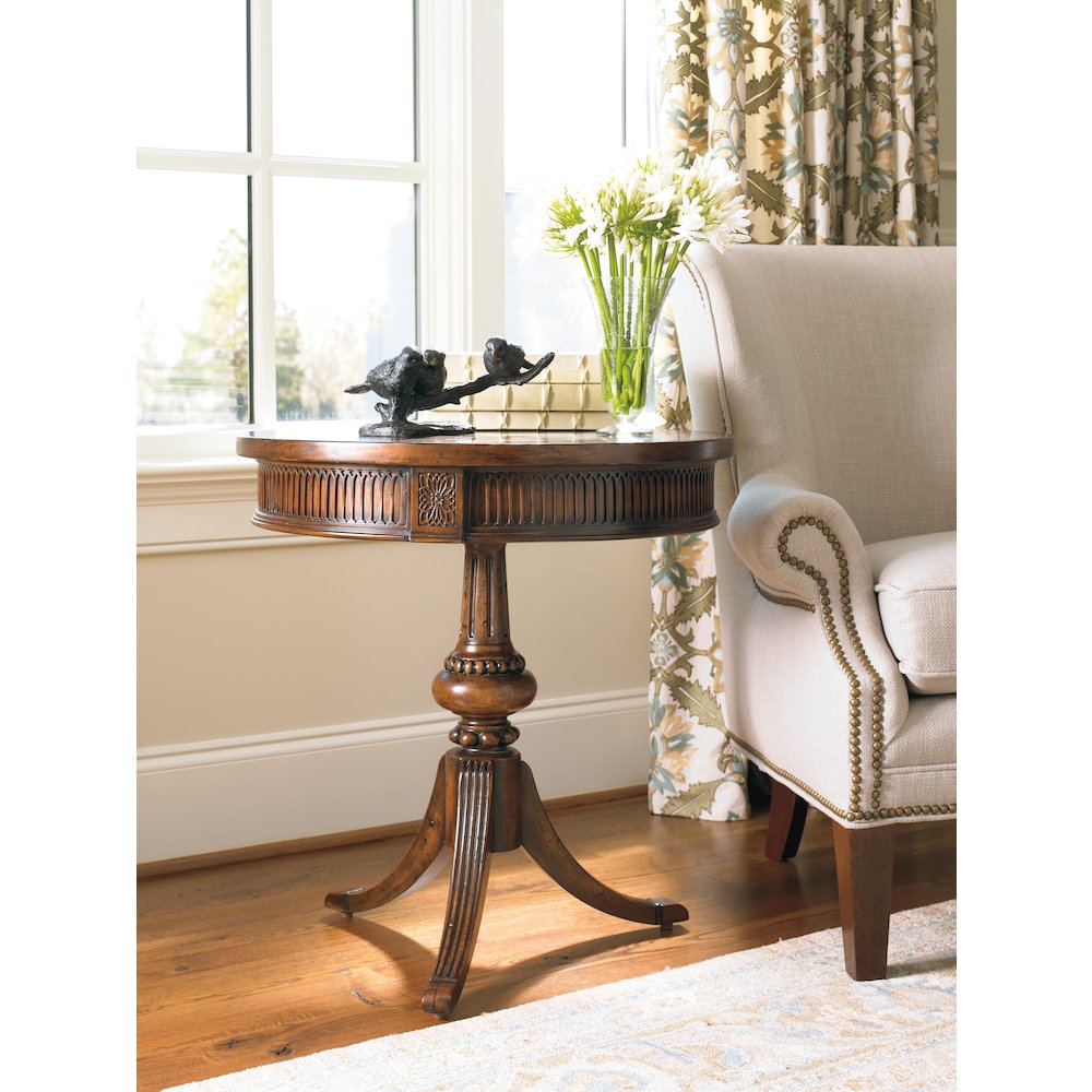 Round Pedestal Accent Table