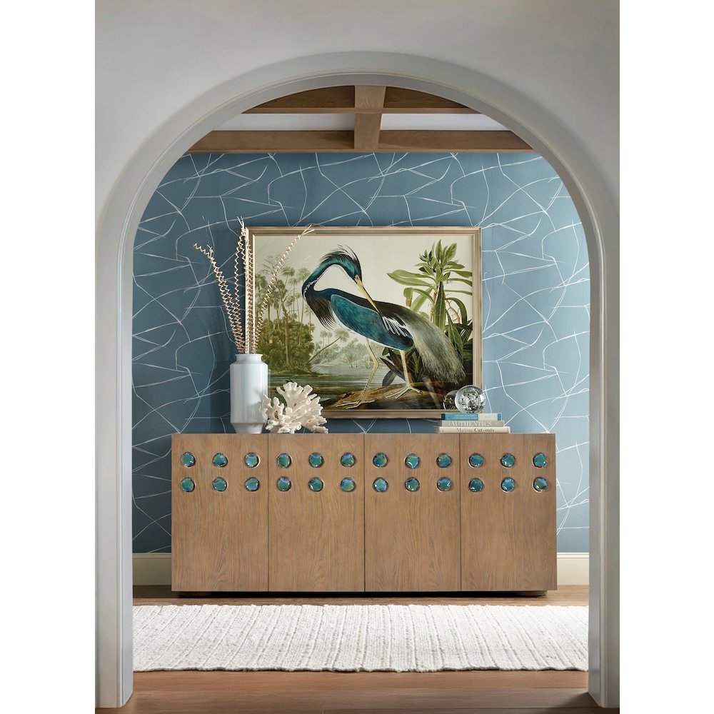 Commerce & Market Pilea Entertainment Credenza in Natural Wood by Hooker