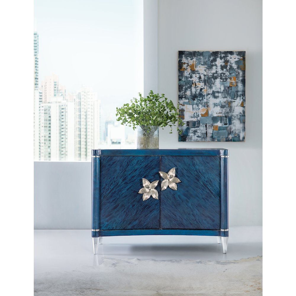 Melange Sapphire Wood Accent Chest in Blue by Hooker Furniture