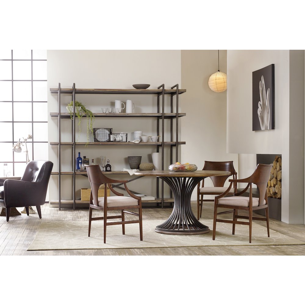Hooker Furniture Home Office Studio 7H Scaffold Entertainment Center Light Wood
