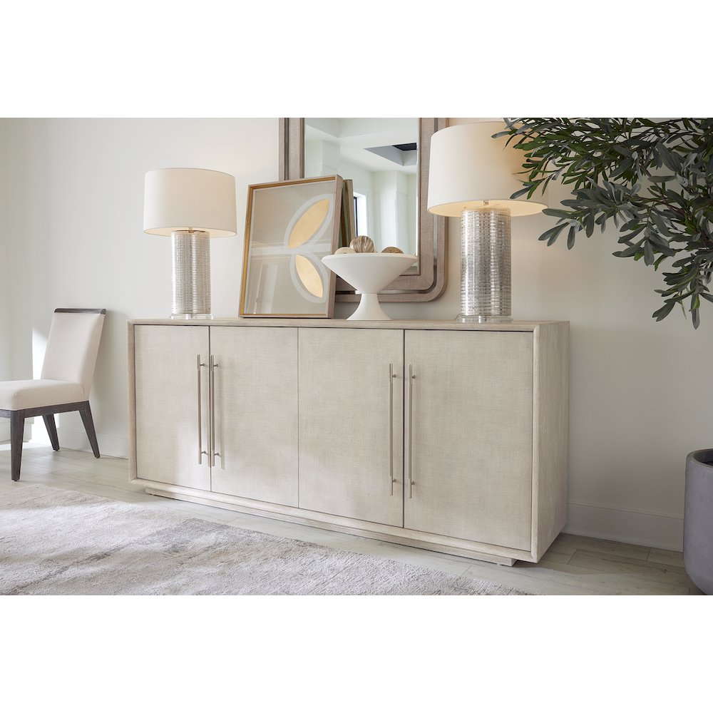 Modern Mood Wood Entertainment Console in Natural by Hooker Furniture
