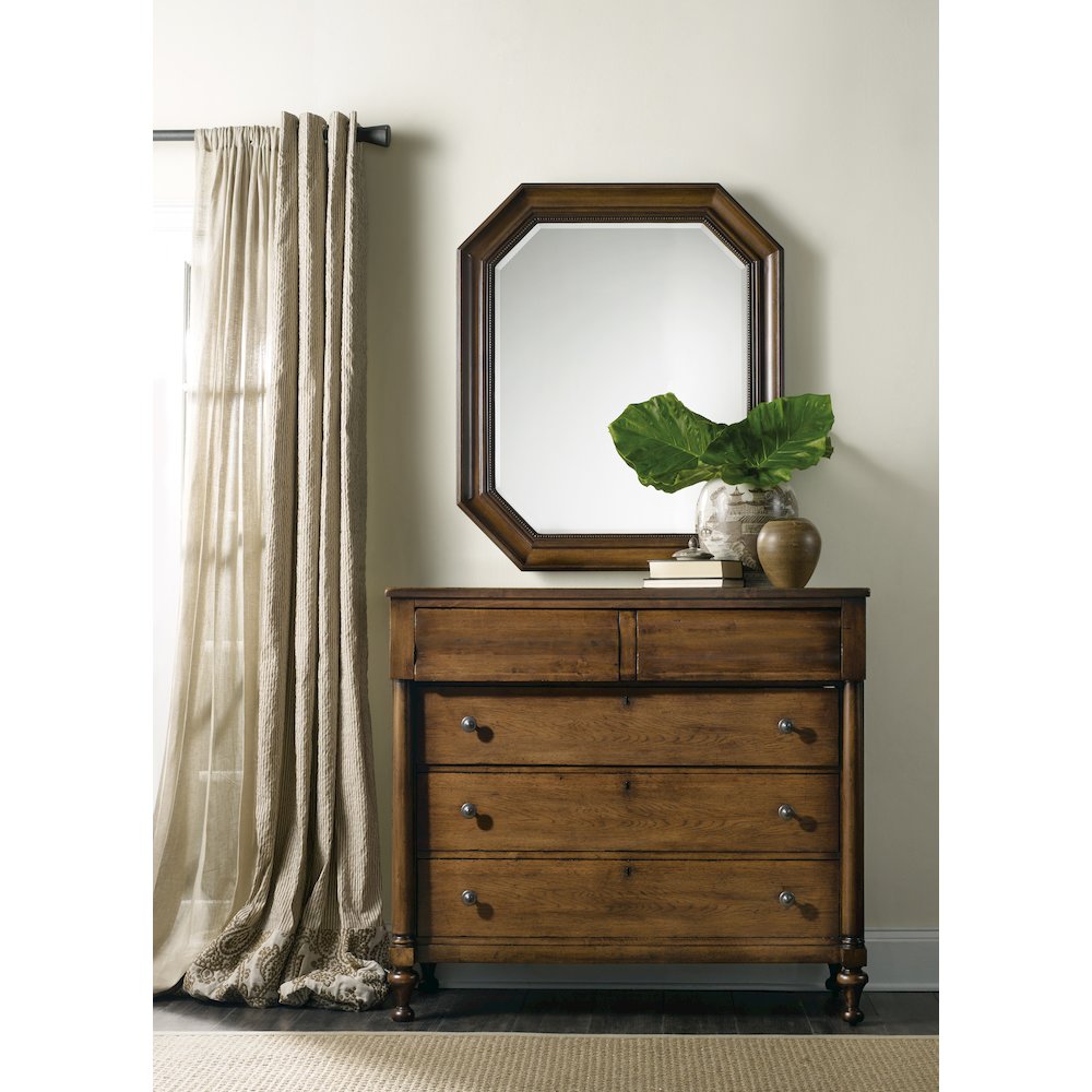 Hooker Furniture Archivist 5 Drawer Dresser in Pecan