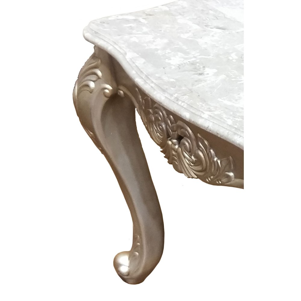 Emily Carved Wood End Table