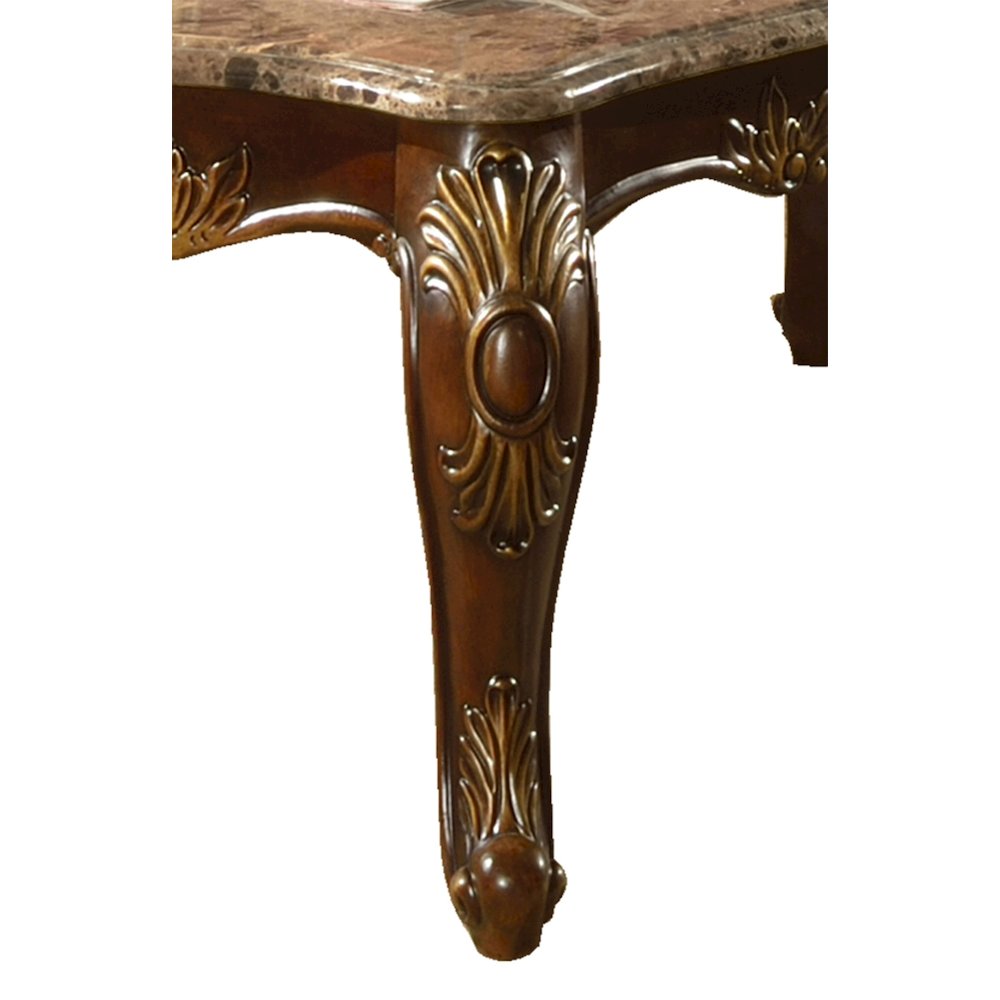 Britney Carved Wood Coffee Table
