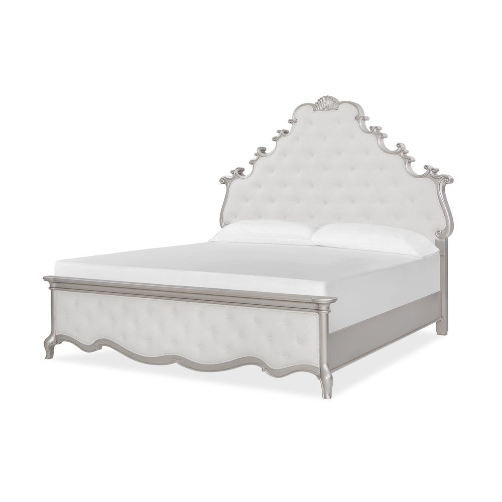 Paris Ivory Panel 4-Piece Bedroom Set, Queen