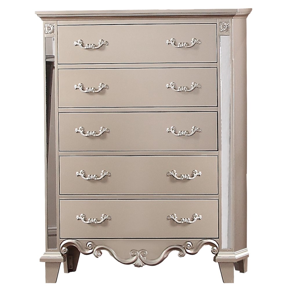 Sonia Beige Tufted 5-Piece Bedroom Set, Queen