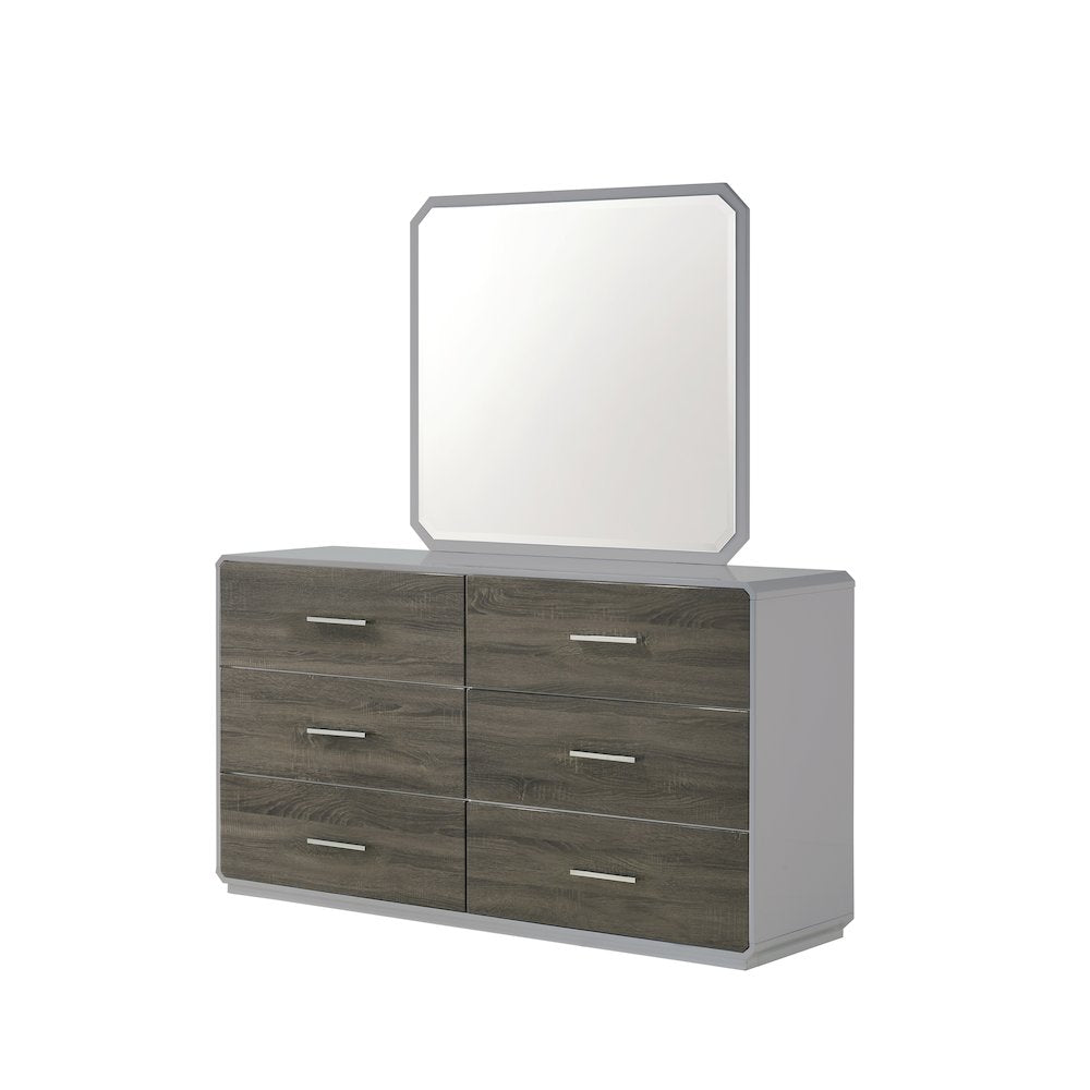 Naples Stone Gray Platform 4-Piece Bedroom Set, Queen